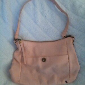 Pink Leather Shoulder Bag
